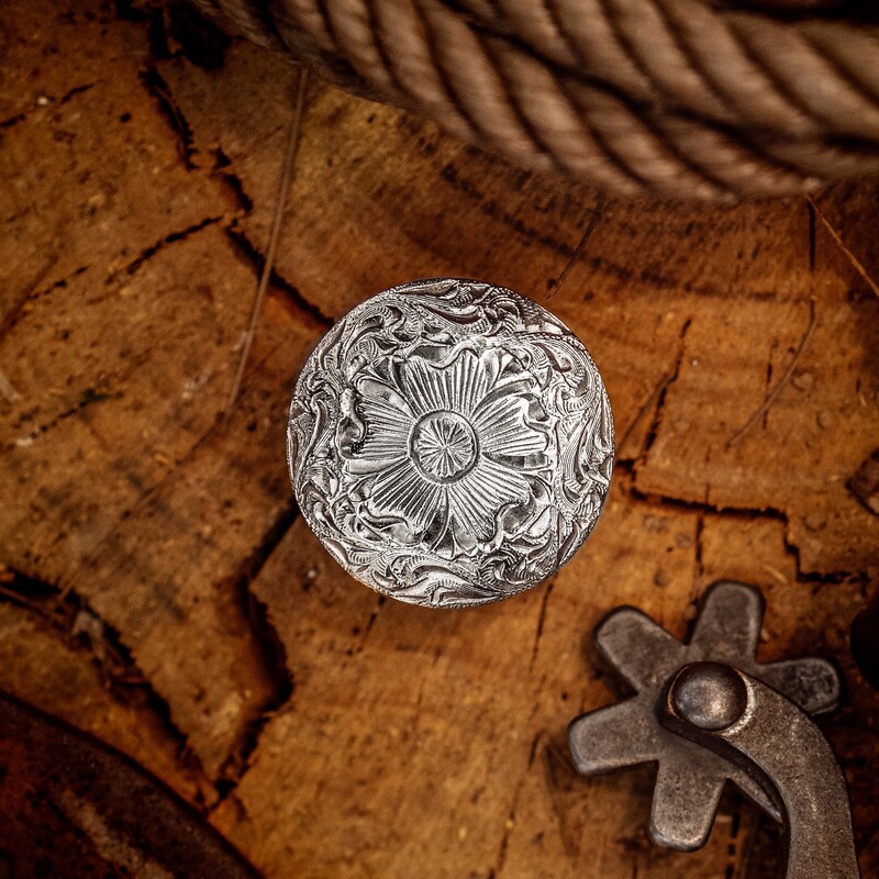 Classic Silver Concho - Western Conchos for Belts